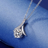 Mom Love Knot Necklace Mother's Birthday Gift Thank You Mom Interlocking Heart N