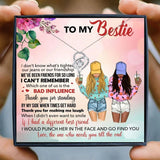 Bestie Gift Necklace for Sister Crystal Heart Female Christmas