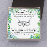 Bonus Mom Heart Necklace With Box Charm - Mother's Gift