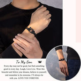 To My Boys Bracelet Son Bracelet for Son Grandson Nephew Birthday Gift