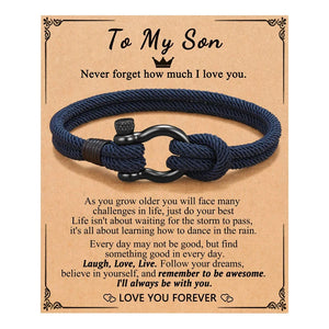 To My Boys Bracelet Son Bracelet for Son Grandson Nephew Birthday Gift