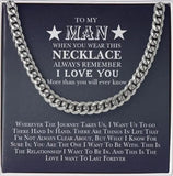 To My Daughter Christmas Gift Stainless Steel Necklace