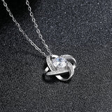 Love Knot Necklace For Daughter From Dad Mom