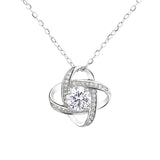 Love Knot Necklace For Daughter From Dad Mom