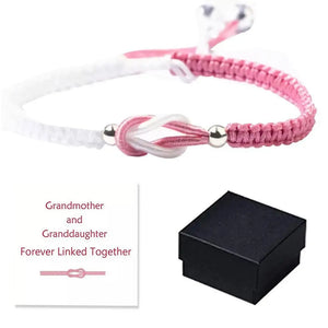 Granddaughter Forever Linked Together Braided Bracelet