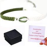 Granddaughter Forever Linked Together Braided Bracelet