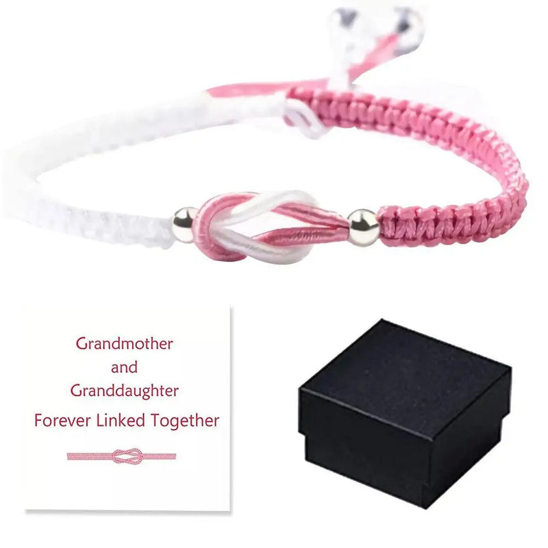 Granddaughter Forever Linked Together Braided Bracelet