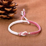 Granddaughter Forever Linked Together Braided Bracelet