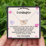 Grandma Interlocking Hearts Necklace, Mother's Gift, Granddaughter Jewelry