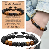Colorful Stone Beads Bracelet for Husband