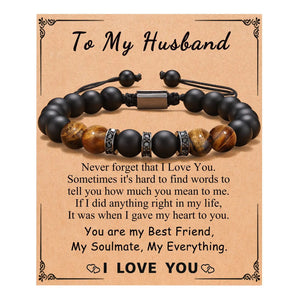 Colorful Stone Beads Bracelet for Husband