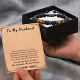 Colorful Stone Beads Bracelet for Husband