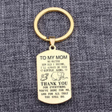 Mom Gift Keychain Stainless Steel Thank You For Everything