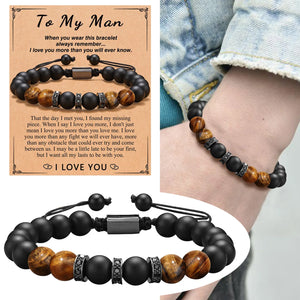 Colorful Natural Stone Beads Bracelet Set