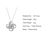 Colar de Cristal Grande com Zirc&ocirc;nia para Sogra