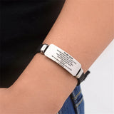 Encourage Jewelry Men Wristband Stainless Steel Bracelet For Boys