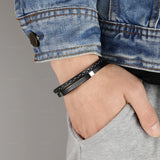 Vintage Stainless Steel Bracelet Men's Jewelry