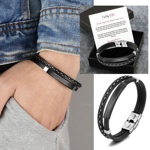 Vintage Stainless Steel Bracelet Men's Jewelry