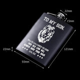 Dad Love You Son Stainless Steel Hip Flask