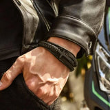 Son Love You Forever Leather Wristband Bracelet