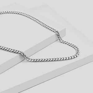 To My Son Stainless Steel Cuban Chain Necklace - Birthday or Graduation Gift