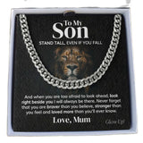 Son Stainless Steel Cuban Chain Necklace Birthday Graduation
