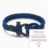 Love You Forever Braided Leather Knot Bracelet Gift