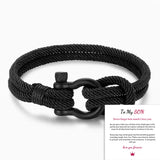 Love You Forever Braided Leather Knot Bracelet Gift