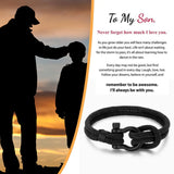 To My Son Bracelet Nautical Bracelet