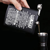 Stainless Steel Hip Flask Alcohol Bottle Travel Whiskey Liquor Bottle