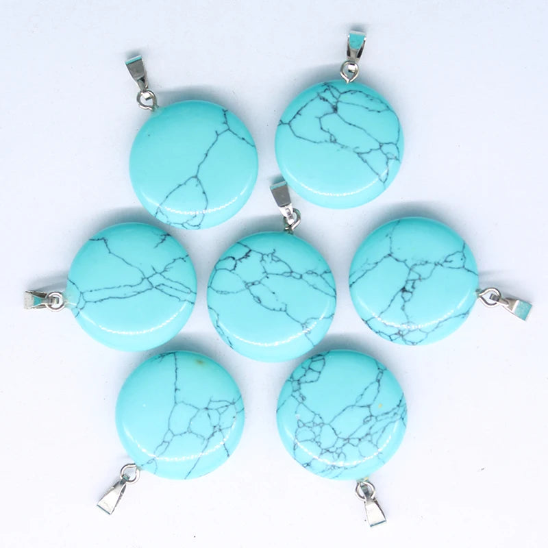 Mixed Natural Stone Drop Pendant DZ130 - Wholesale
