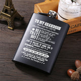 Grandson 8OZ Stainless Steel Whiskey Vodka Hip flask