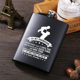 8oz Whisky Flask Laser Stainless Steel Funnel