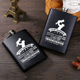 8oz Whisky Flask Laser Stainless Steel Funnel