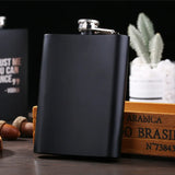 8oz Whisky Flask Laser Stainless Steel Funnel