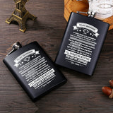 Grandson Stainless Steel Hip Flask Alcohol Bottle Whiskey Flagorn