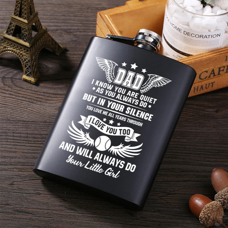 Mini 8oz Stainless Steel Whisky Flask with Funnel