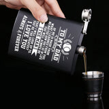 Dad's Personalized Alcohol Flask Stainless Steel Mini Hip Flask