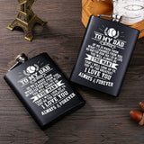 Dad's Personalized Alcohol Flask Stainless Steel Mini Hip Flask
