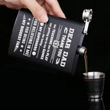 Dad Engraved 7 oz Stainless Steel Hip Flask