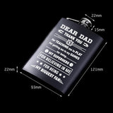 Dad Engraved 7 oz Stainless Steel Hip Flask