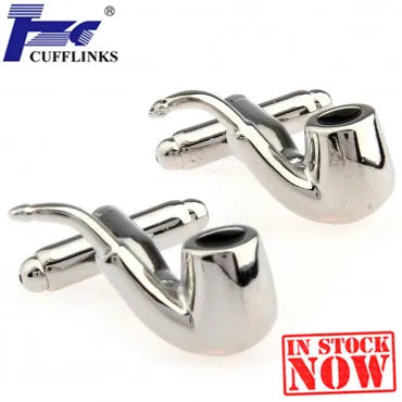 Tobacco Pipe Cufflink Cuff Link 2 Pairs