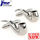 Tobacco Pipe Cufflink Cuff Link 2 Pairs