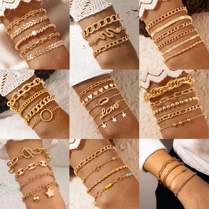 Star Love Bracelets for Women Shell Tassel Chain Adjustable Bohemian Jewelry