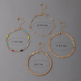Star Love Bracelets for Women Shell Tassel Chain Adjustable Bohemian Jewelry