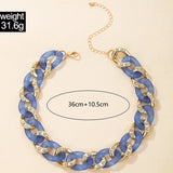 Punk Thick Acrylic Chain Choker Necklace for Women