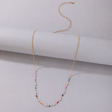 Tocona Colorful Beaded Waist Chain Eyes Hollow Body Jewelry for Women