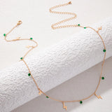 Tocona Colorful Beaded Waist Chain Eyes Hollow Body Jewelry for Women
