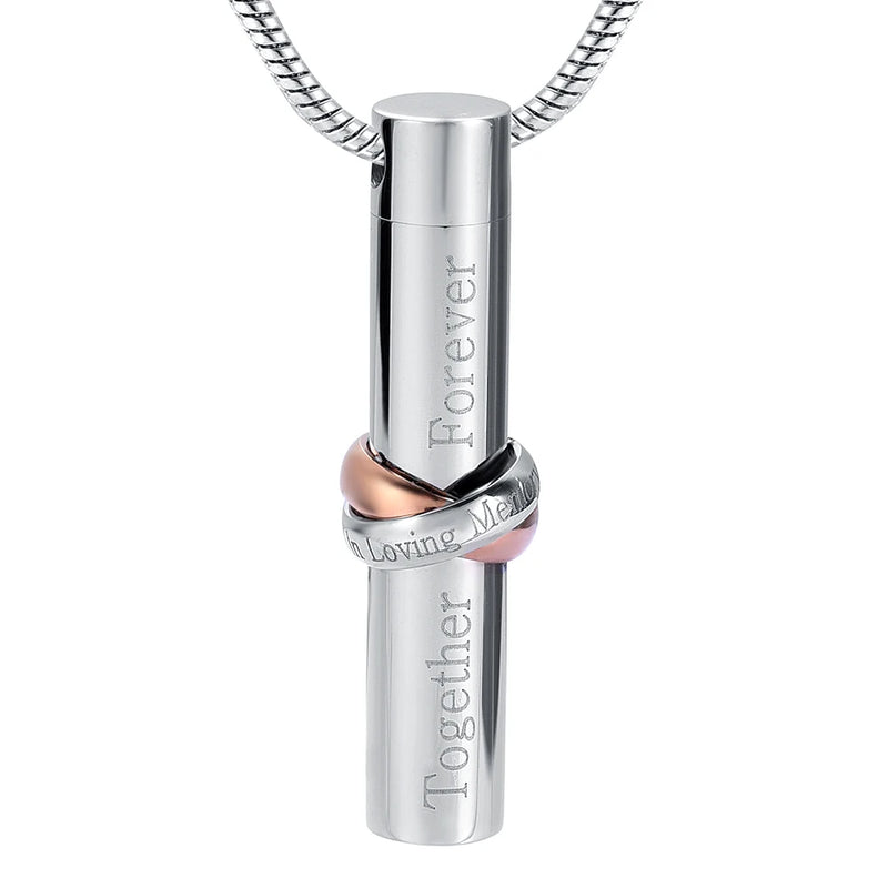 Forever Engrave Urn Keepsake Cremation Necklace - Pet/Human Ashes