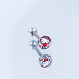 14G Tongue Ring Stainless Steel Barbell Jewelry External Thread